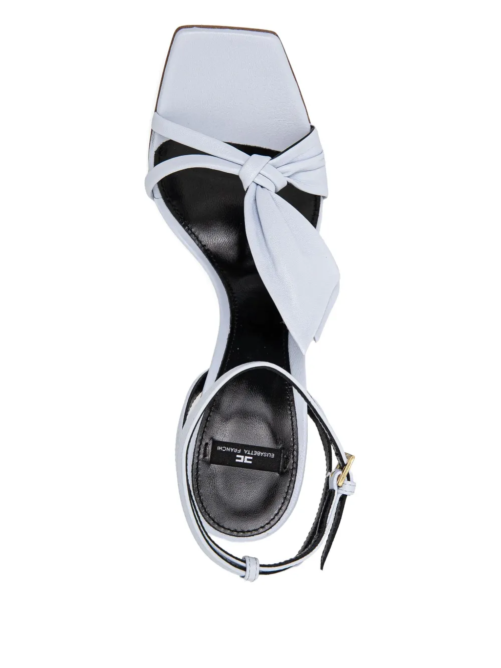 Elisabetta Franchi knotted bow-detail stiletto sandals Blue