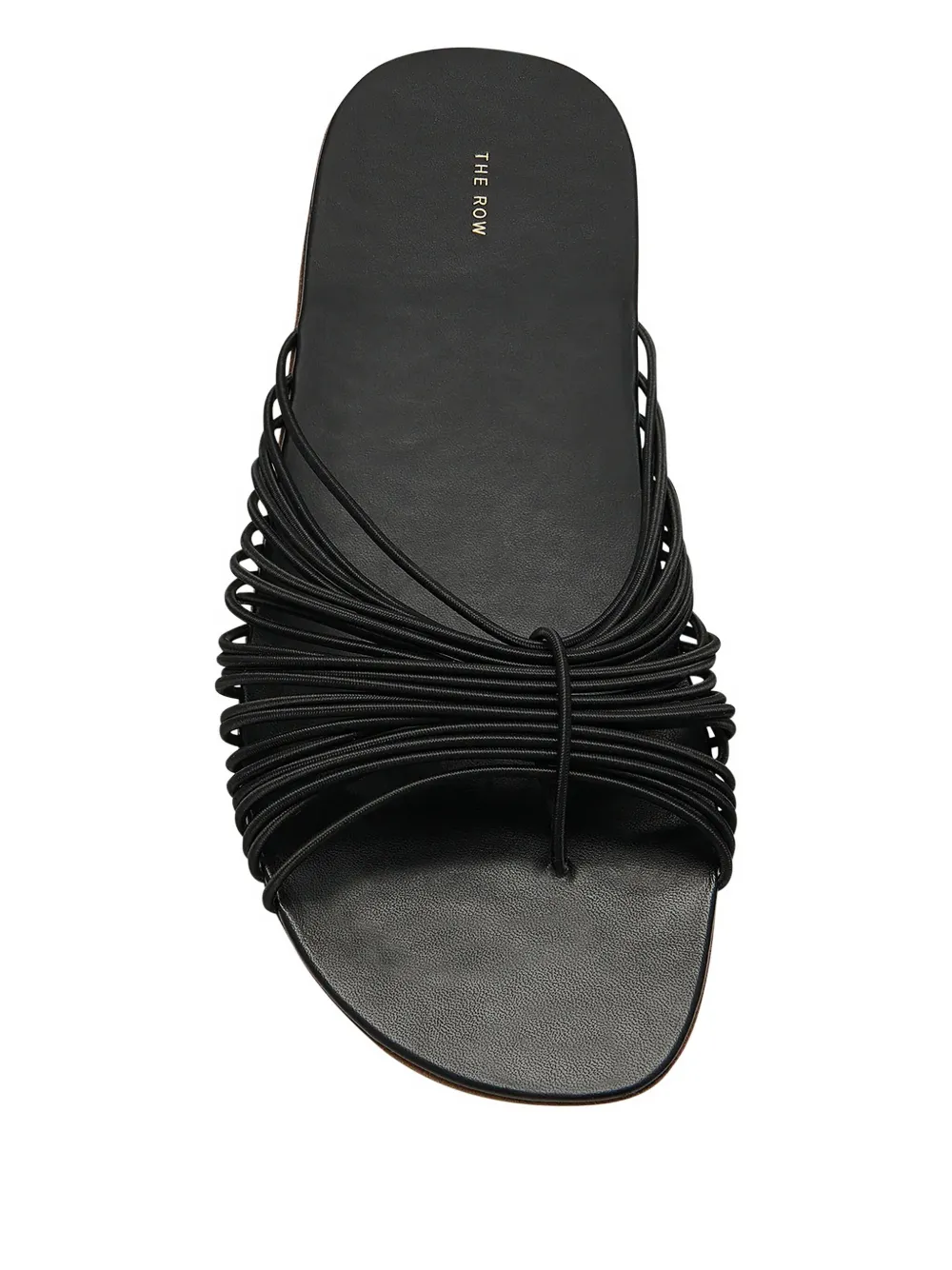 The Row Sara platte sandalen met bandjes Zwart