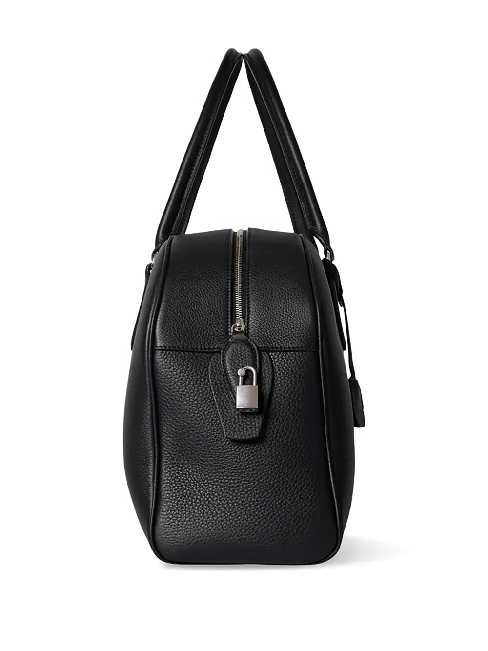 The Row India leren shopper Zwart