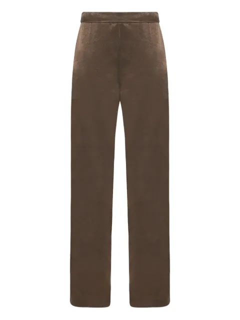 The Row Miros satin-finish trousers