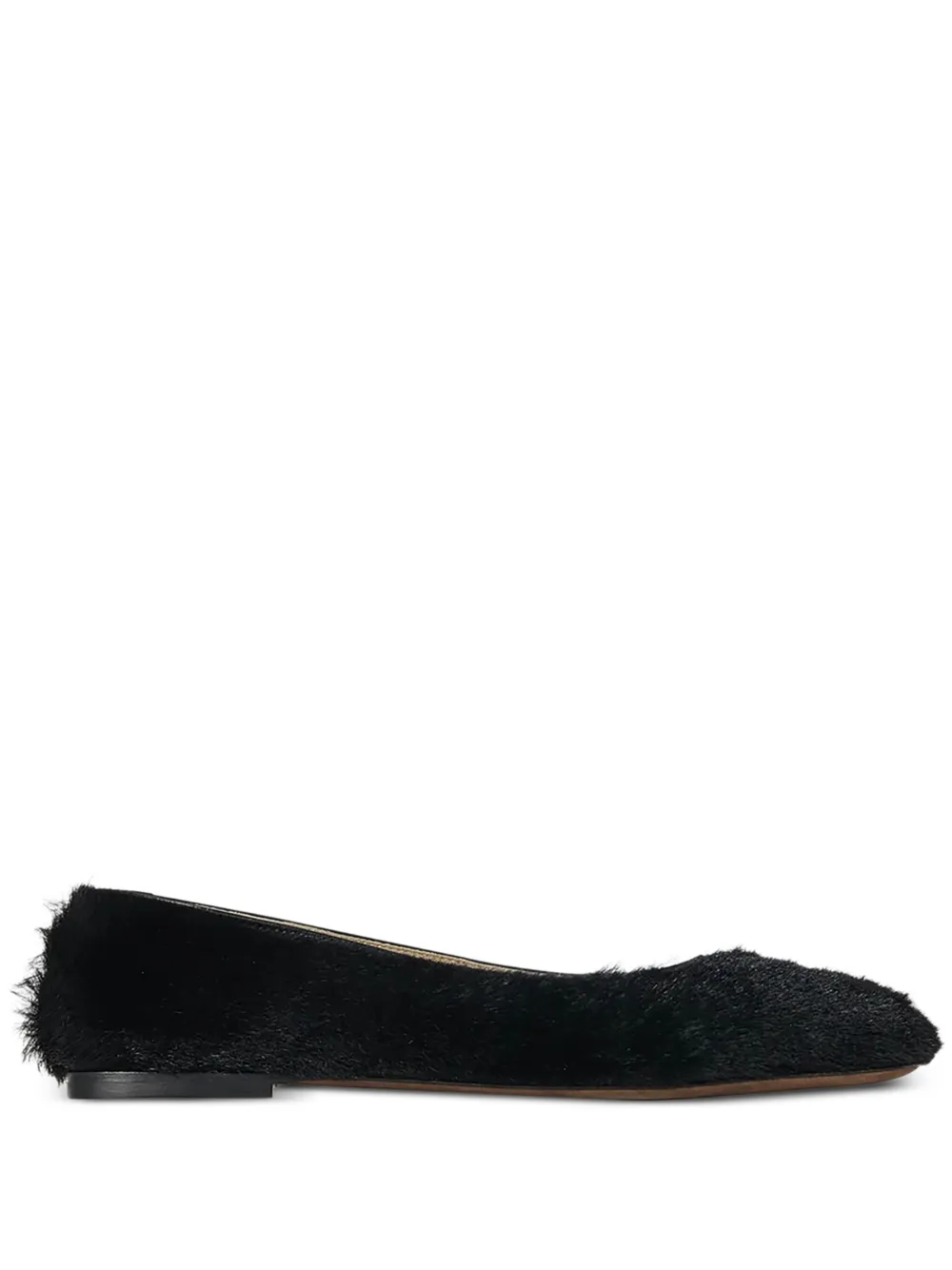 The Row fur ballet flats | Black | Image 1