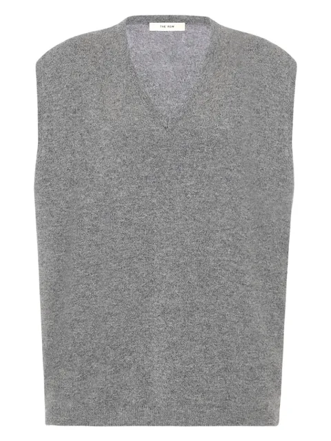 The Row chaleco Kossy con cuello en V 