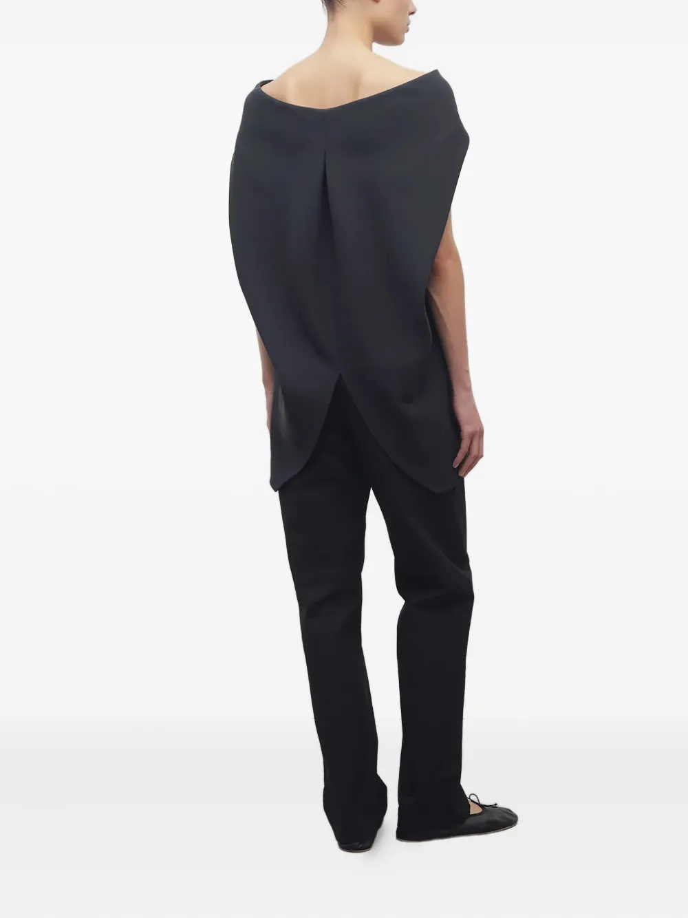 The Row Jeans met logopatch Zwart