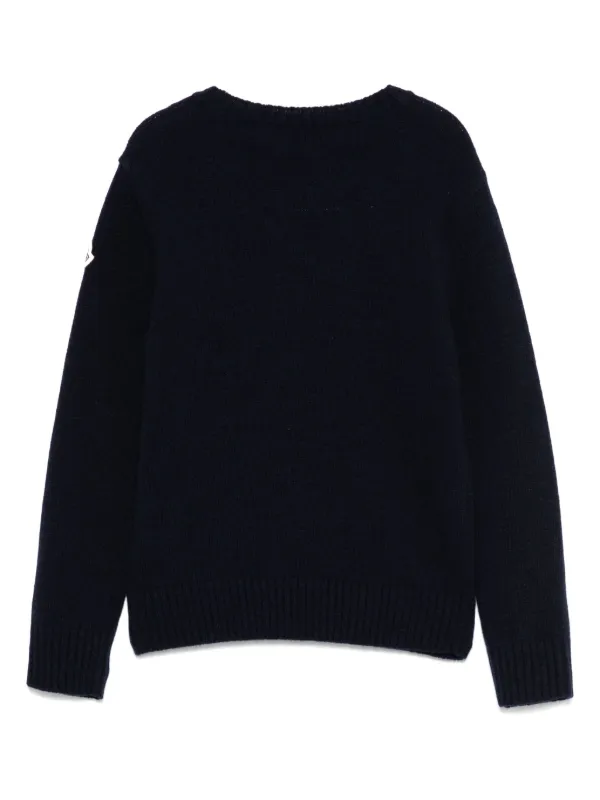 Moncler Enfant Suéter De Lã Virgem | Azul | FARFETCH BR