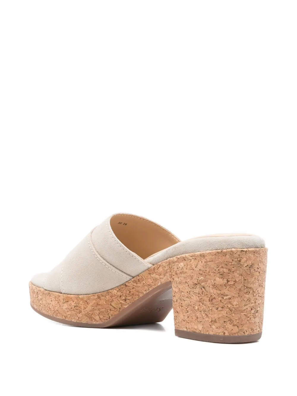 Scholl 75mm Ophelia buckle-detail cork platform sandals Neutrals