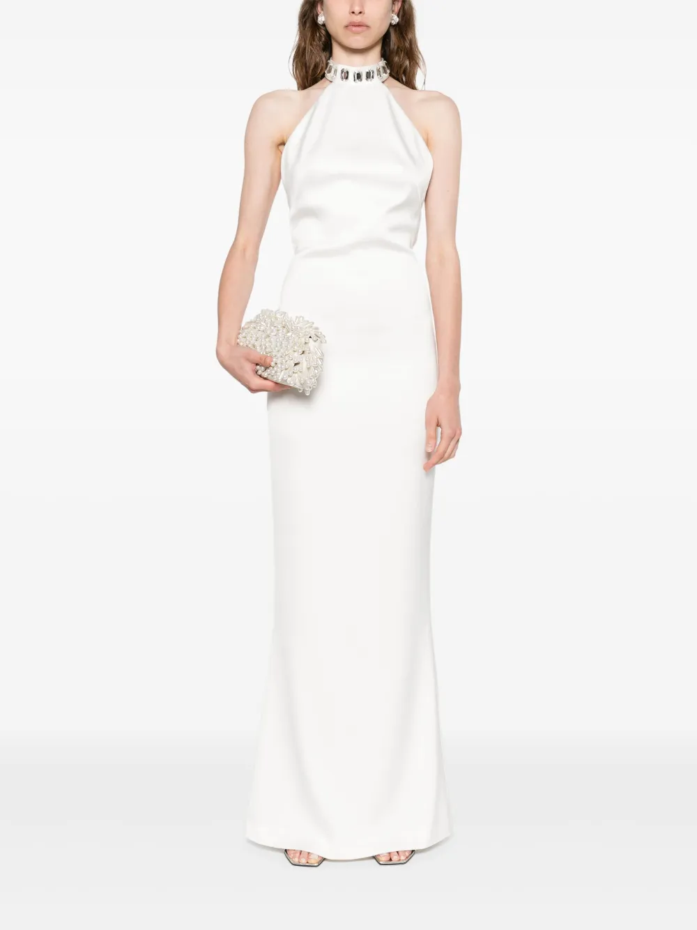SILK LOVE & LACE Estela jurk Wit