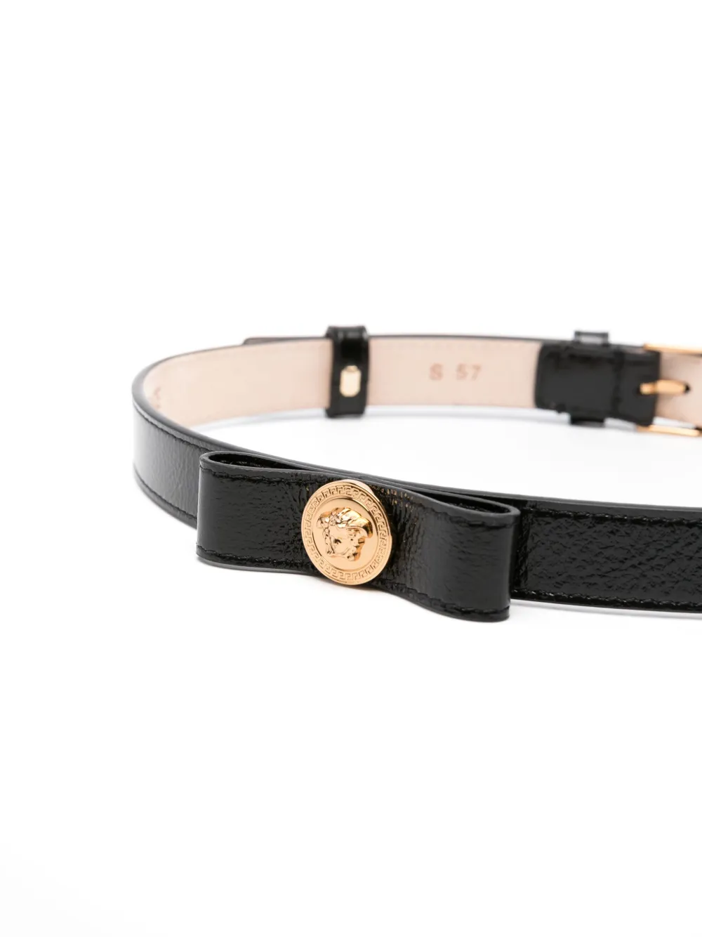 Versace Kids Gianni riem met lint Zwart