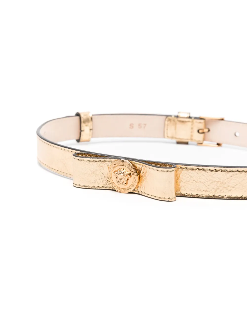 Versace Kids Gianni riem met lint Goud
