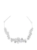 Tulleen Crystal Shimmering Bouquet hair vine - Silver
