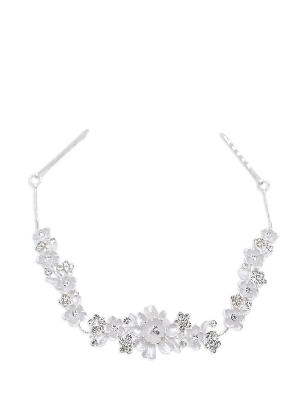 Tulleen Crystal Shimmering Bouquet hair vine | Silver | Image 1