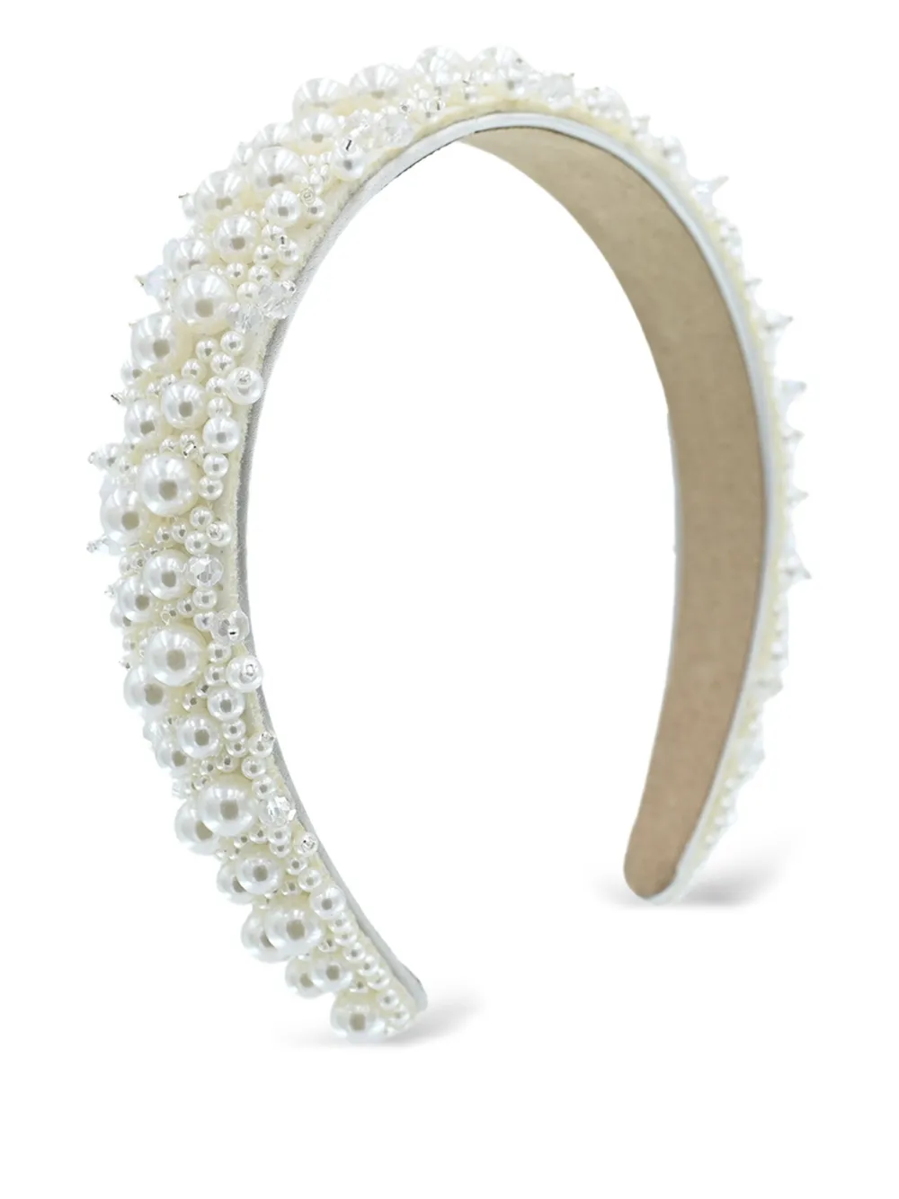 Tulleen pearl-embellished headband | White | Image 1