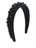 Tulleen Royal Pearl Tiara head band - Black