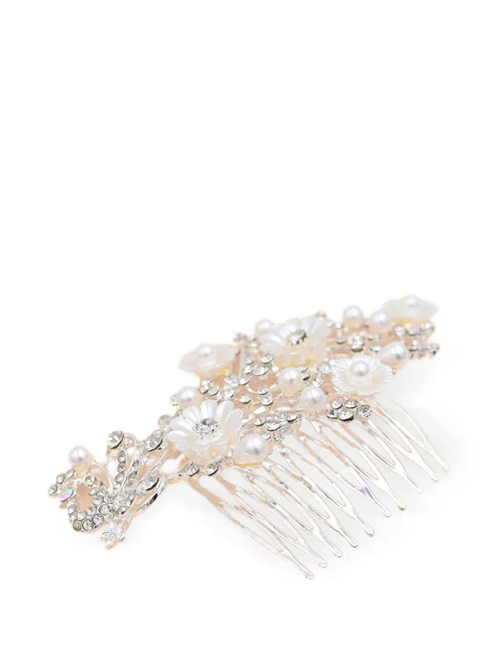 Tulleen Crystal Ribbon Flowerbed hair comb | Hair Clips | Image 2