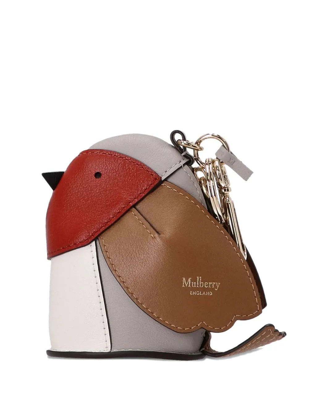 Mulberry Vogelvormige sleutelhanger Grijs
