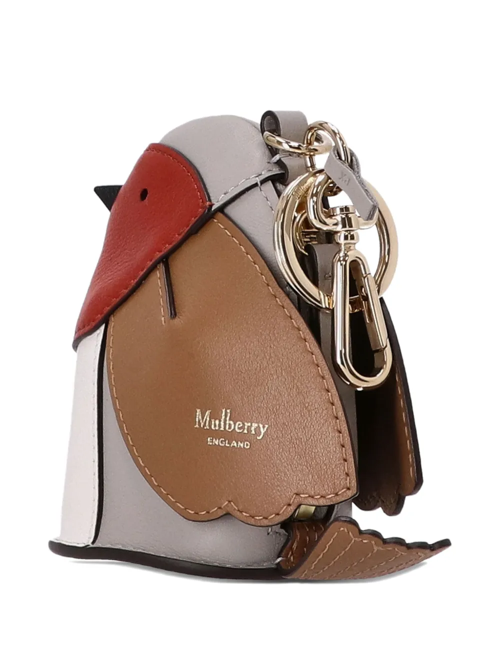 Mulberry Vogelvormige sleutelhanger Grijs