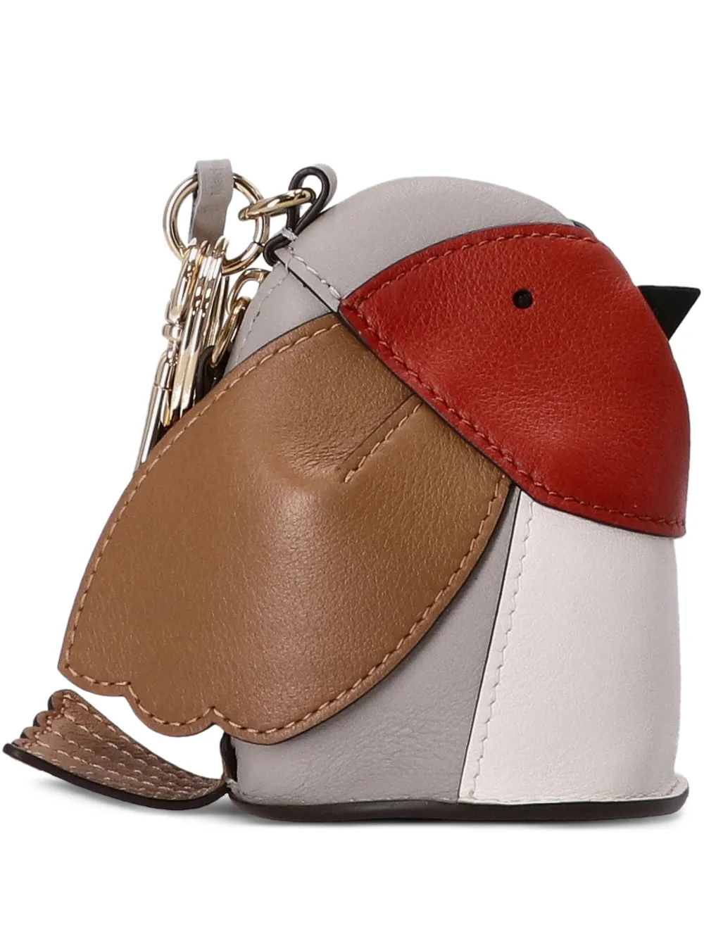 Mulberry Vogelvormige sleutelhanger Grijs