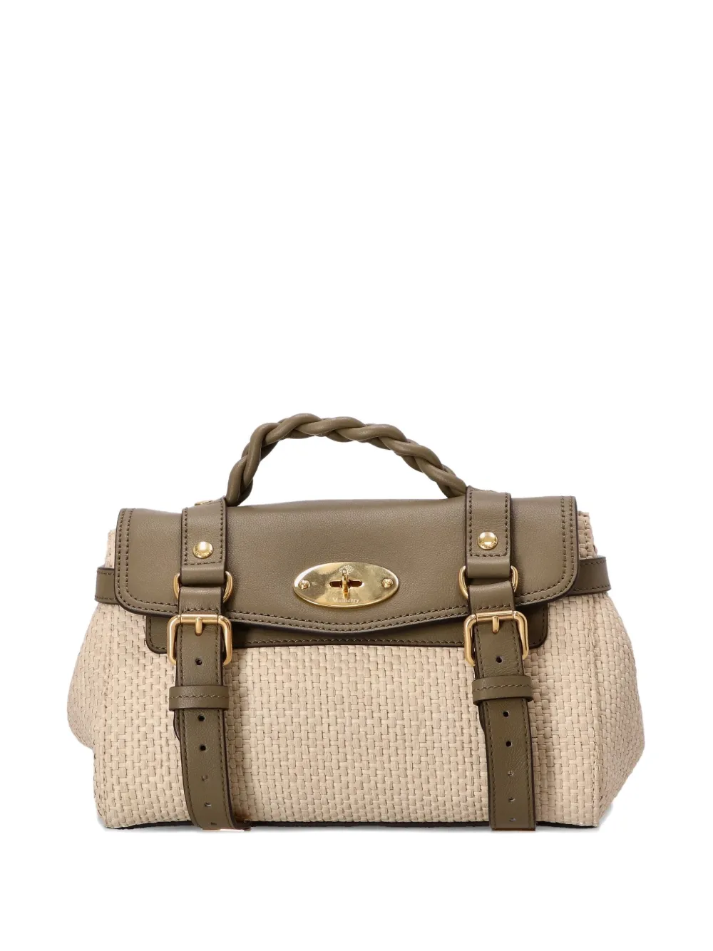 Mulberry mini Alexa woven texture top-handle bag - ニュートラル Mulberry mini Alexa woven texture top-handle bag - ニュートラル