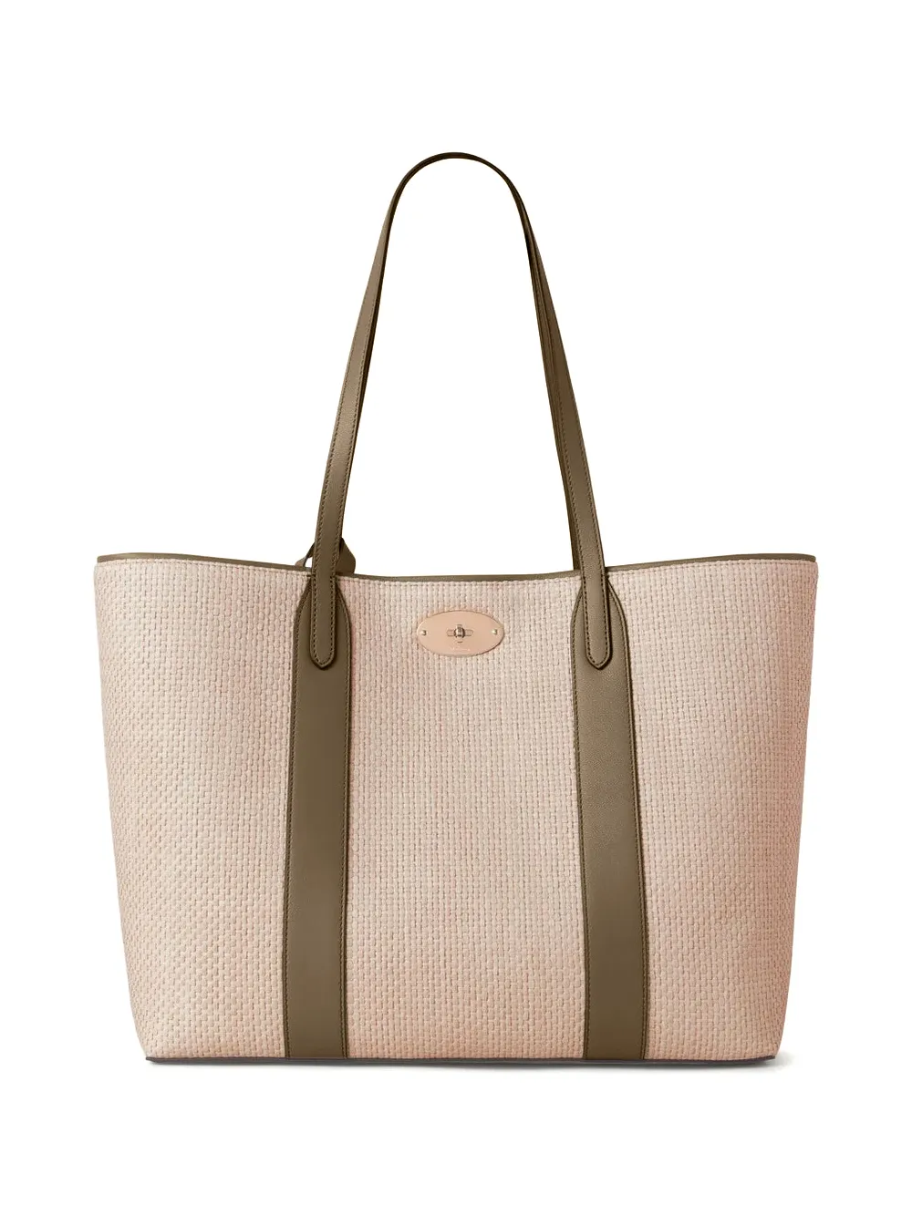Mulberry mini Alexa woven texture top-handle bag - Toni neutri