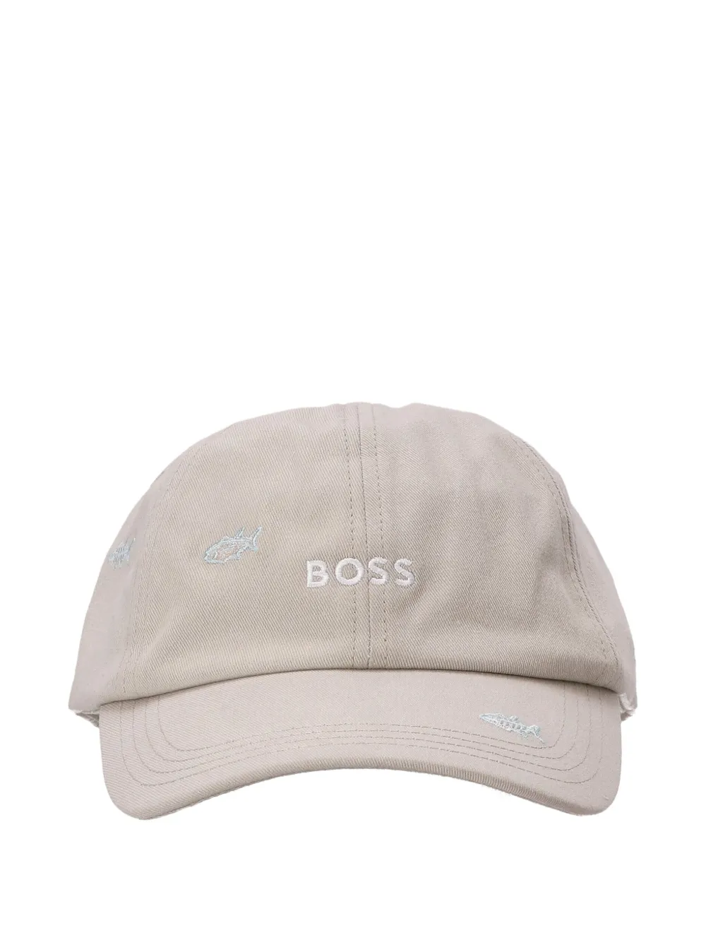 Hugo Boss Cotton Cap In Neutral