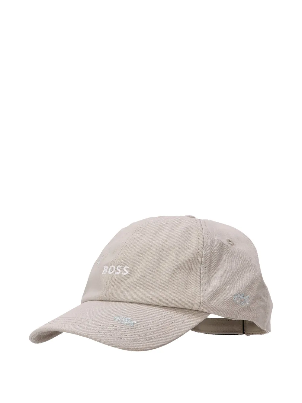 Hugo Boss Cotton Cap In Neutral