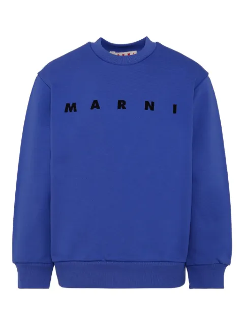 Marni Kids logo-lettering sweatshirt
