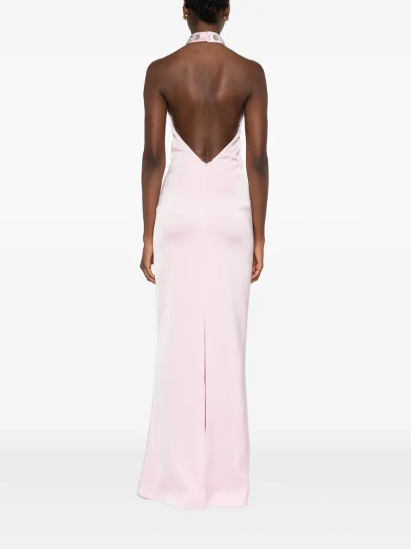 pink lace and tulle dress Charming Pink Lace Sexy V-neck Long Sheath Tulle Wedding Party Dresses,  WD0139
