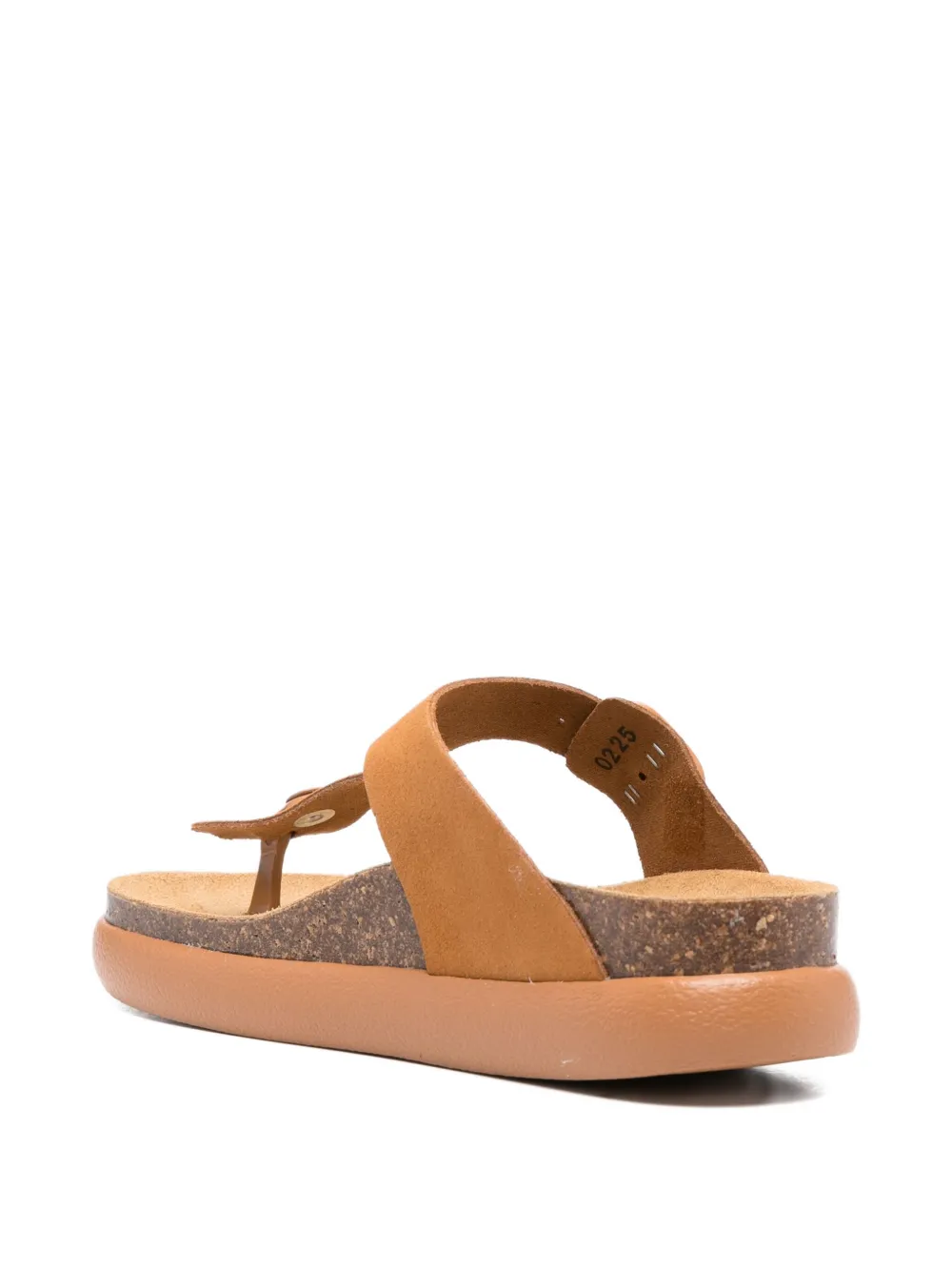 Scholl buckle-fastening thong sandals Brown