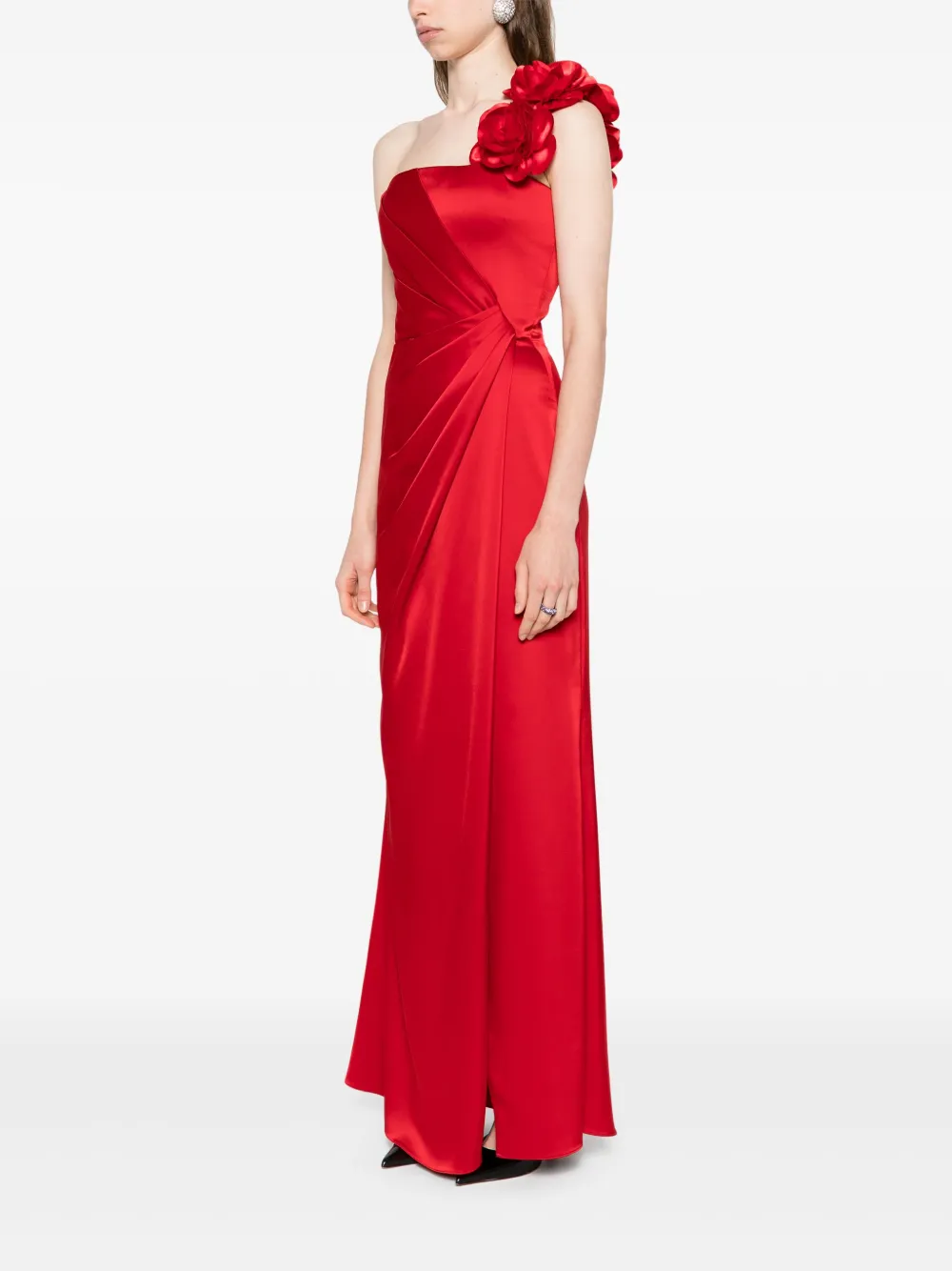 SILK LOVE & LACE Sara jurk Rood