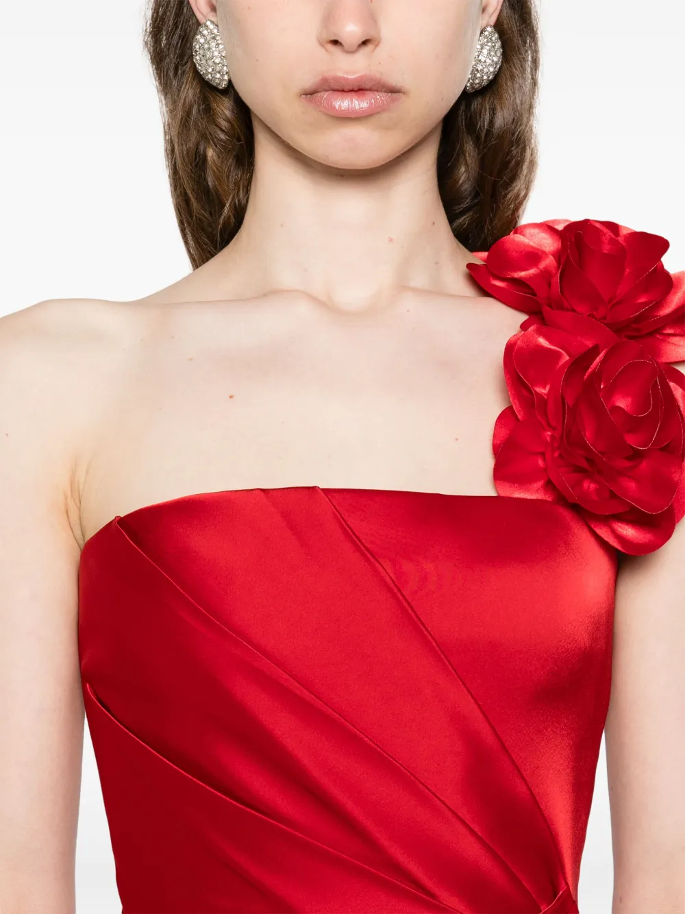 SILK LOVE & LACE Sara jurk Rood