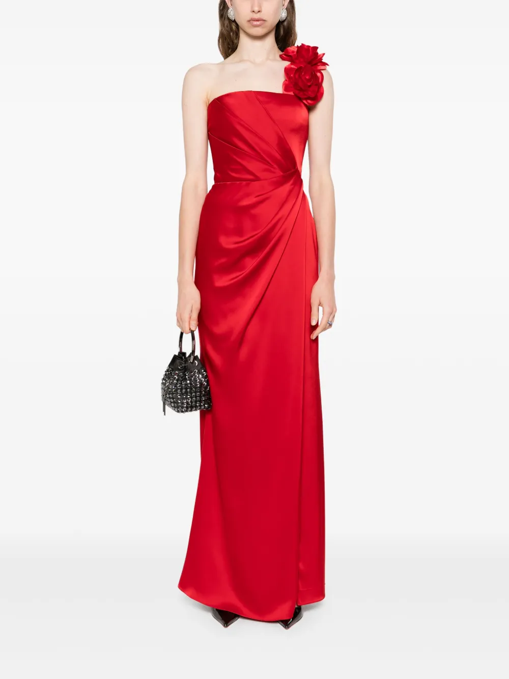 SILK LOVE & LACE Sara jurk Rood
