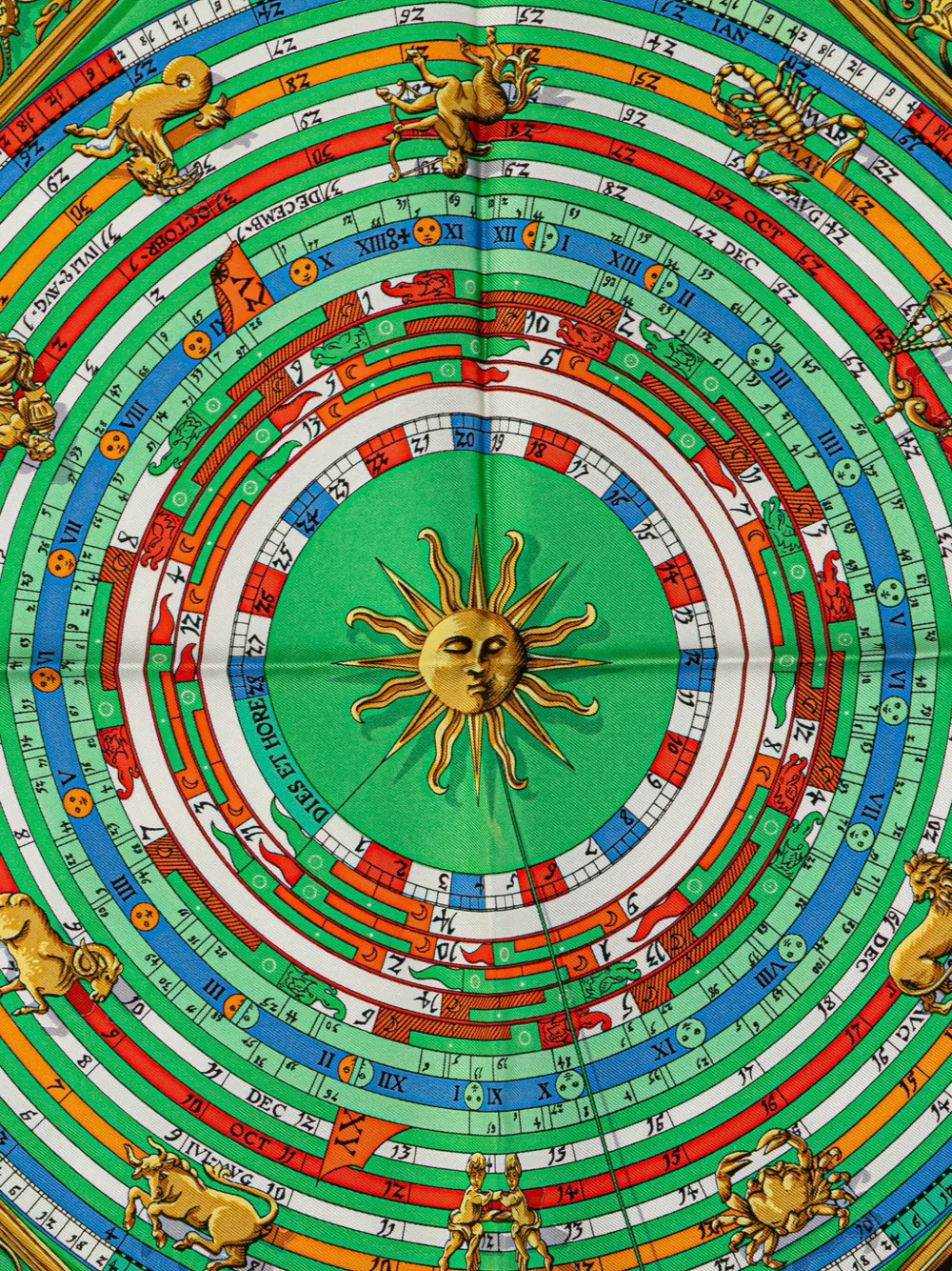 Hermès Pre-Owned 20th Century Astrologie Dies et Hore Seidenschal | Image 2
