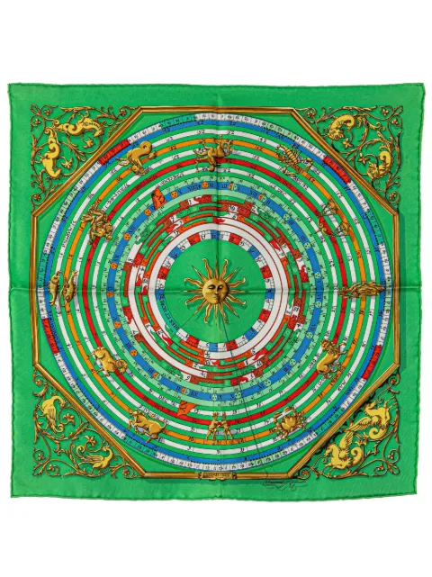 Hermès Pre-Owned 20th Century Astrologie Dies et Hore Seidenschal