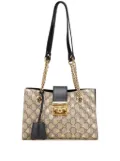 Gucci Pre-Owned 2016-2024 Small GG Supreme Bee Padlock tote bag - Brown