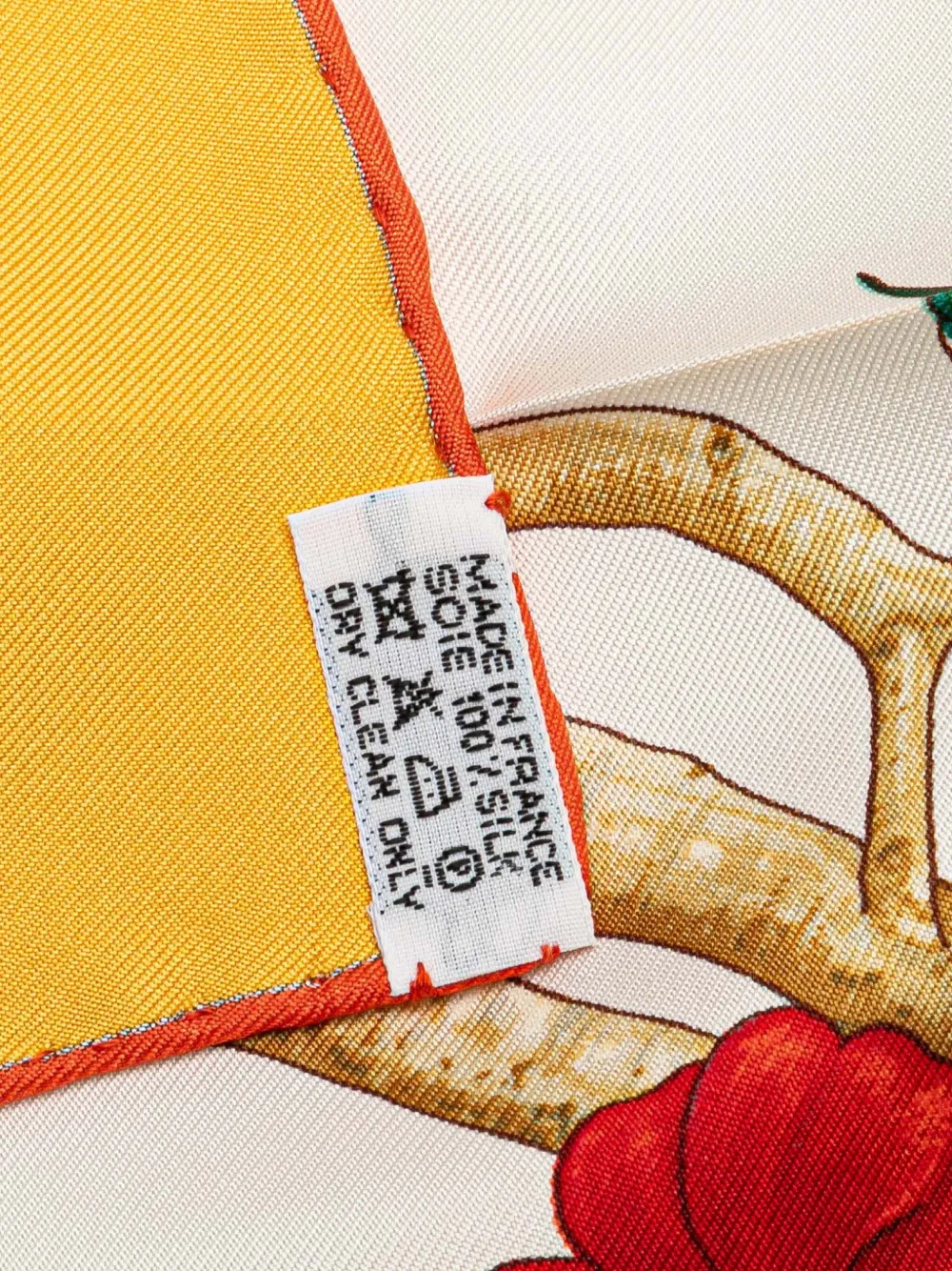 Pre-owned Hermes 20th Century Au Coeur Des Bois Silk Scarf Scarves In Yellow