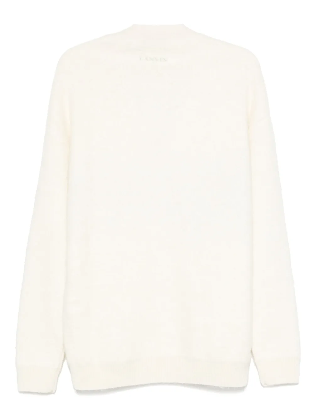 Lanvin stripe-detail cardigan Wit
