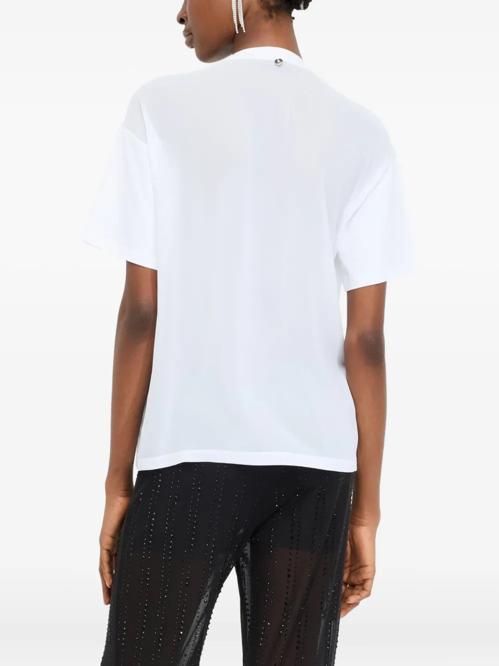 LIU JO T-shirt verfraaid met stras Wit