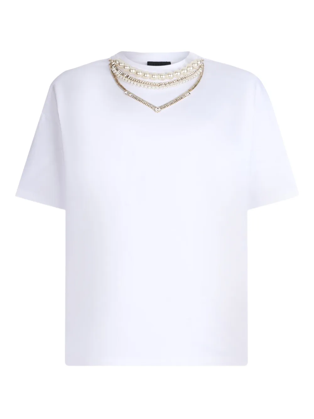 LIU JO T-shirt verfraaid met stras Wit