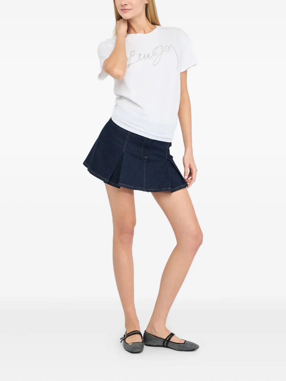 LIU JO T-shirt met stras Wit