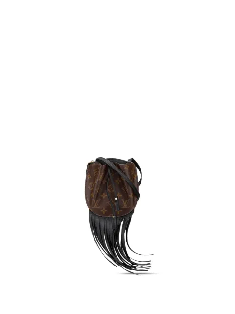 Louis Vuitton Pre-Owned 2016 Monogram Fringed Nano Noe bucket bag
