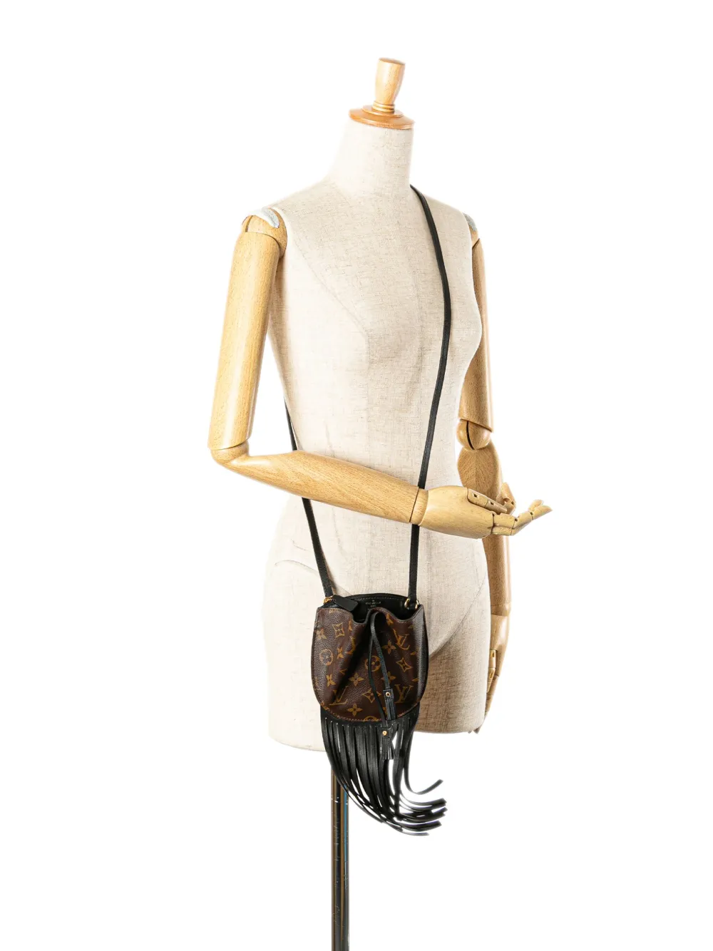 Louis Vuitton Pre-Owned 2016 Monogram Fringed Nano Noe bucket bag | Pre-Owned | Image 2