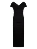 LIU JO draped V-neck dress - Black