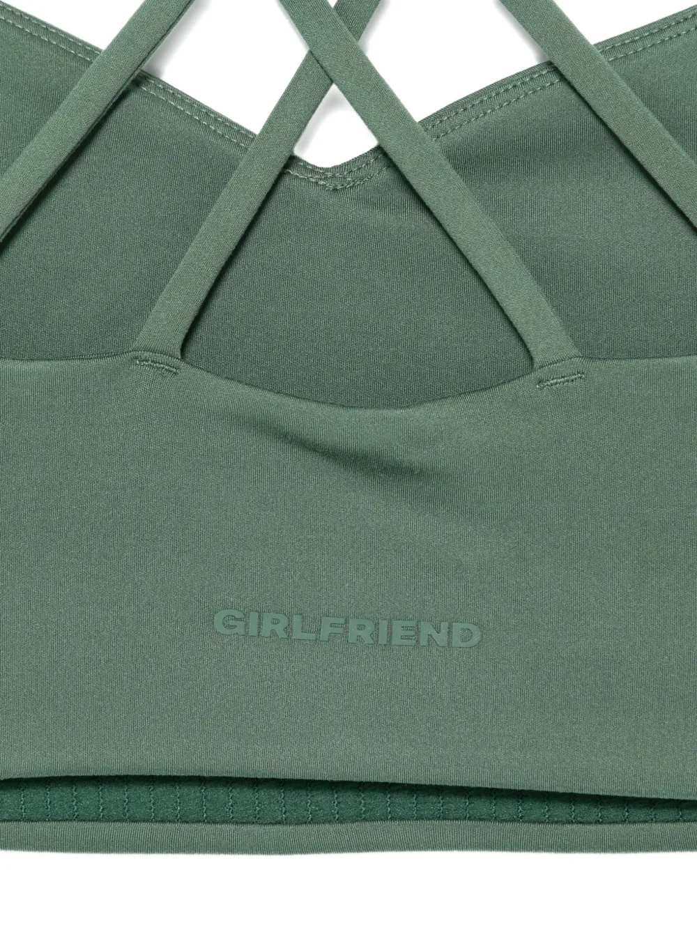 Girlfriend Collective Riley sport-bh met sweetheart hals Groen