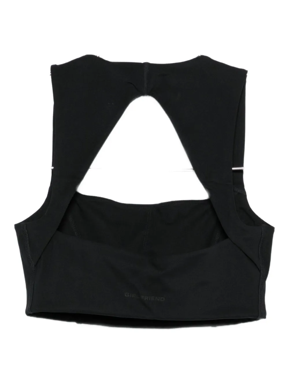 Girlfriend Collective Natalie cut-out sports bra - Zwart