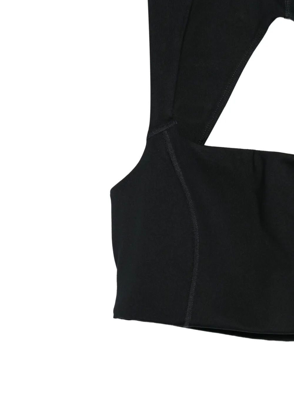 Girlfriend Collective Natalie sport-bh met uitgesneden details Zwart