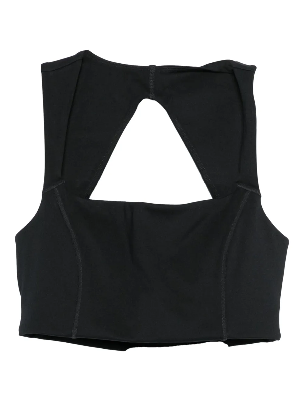 Girlfriend Collective Natalie cut-out sports bra | Black | Image 1