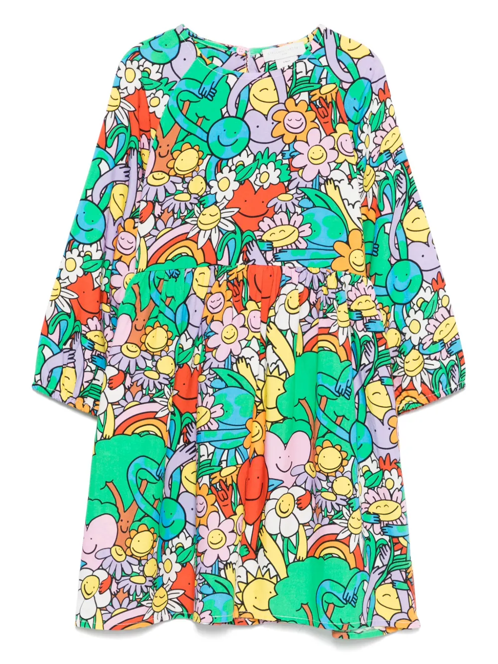 Stella McCartney Kids graphic-print dress - 999MC MULTICOLOR Stella McCartney Kids graphic-print dress - 999MC MULTICOLOR
