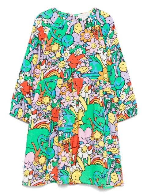 Stella McCartney Kids vestido con estampado gráfico