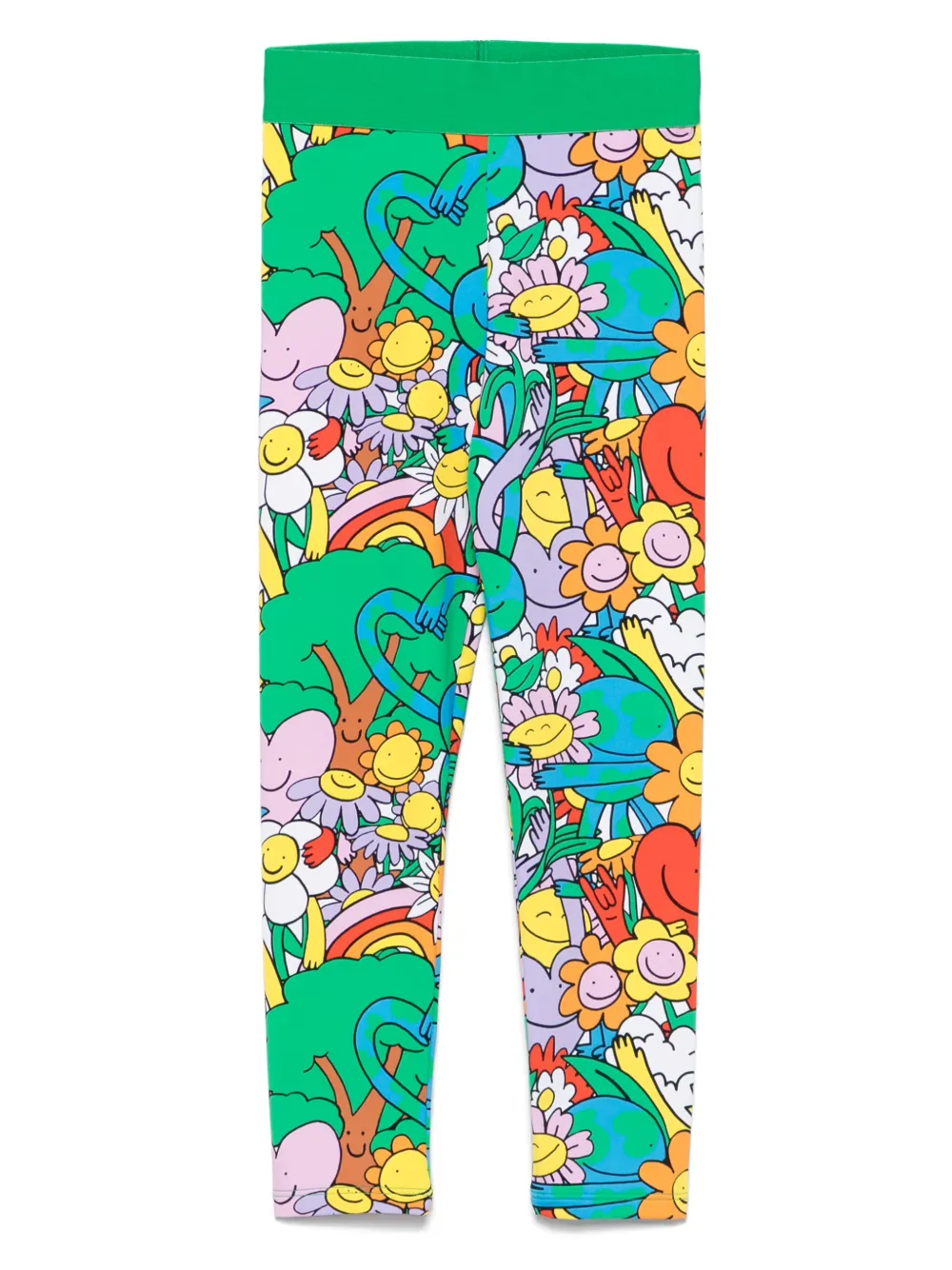 Stella McCartney Kids floral-print leggings Groen
