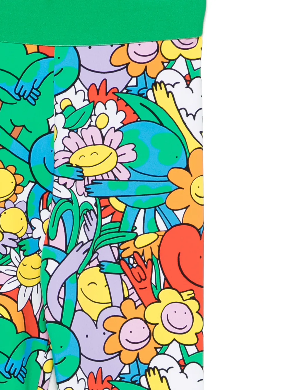 Stella McCartney Kids floral-print leggings Groen
