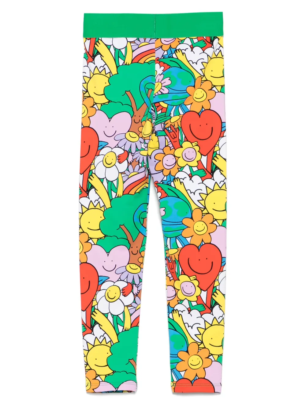 Stella McCartney Kids floral-print leggings Groen